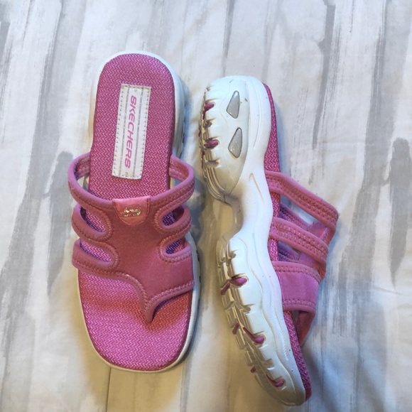 skechers sandals womens pink